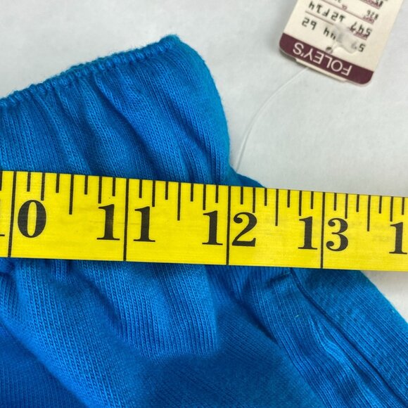 Vintage Union Bay River Short Elastic Waist Pockets Blue Long Small - Picture 10 of 12